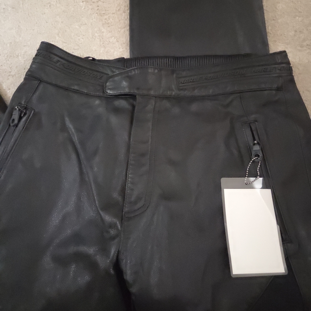 Harley Davidson Fx0054 Ballistic Leather Nylon Pant 34 - Picture 5 of 8
